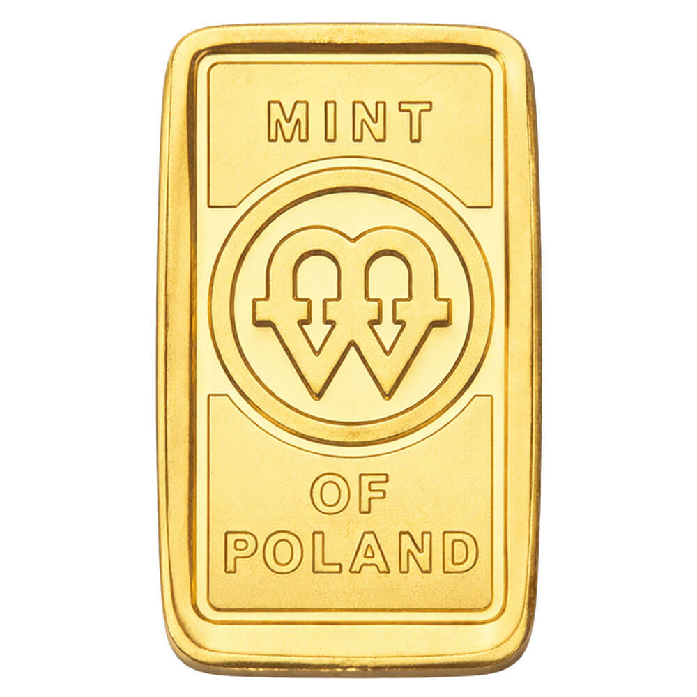 1/2 Gram Mint of Poland Gold Bar .9999 Fine (in Assay) thumbnail 4