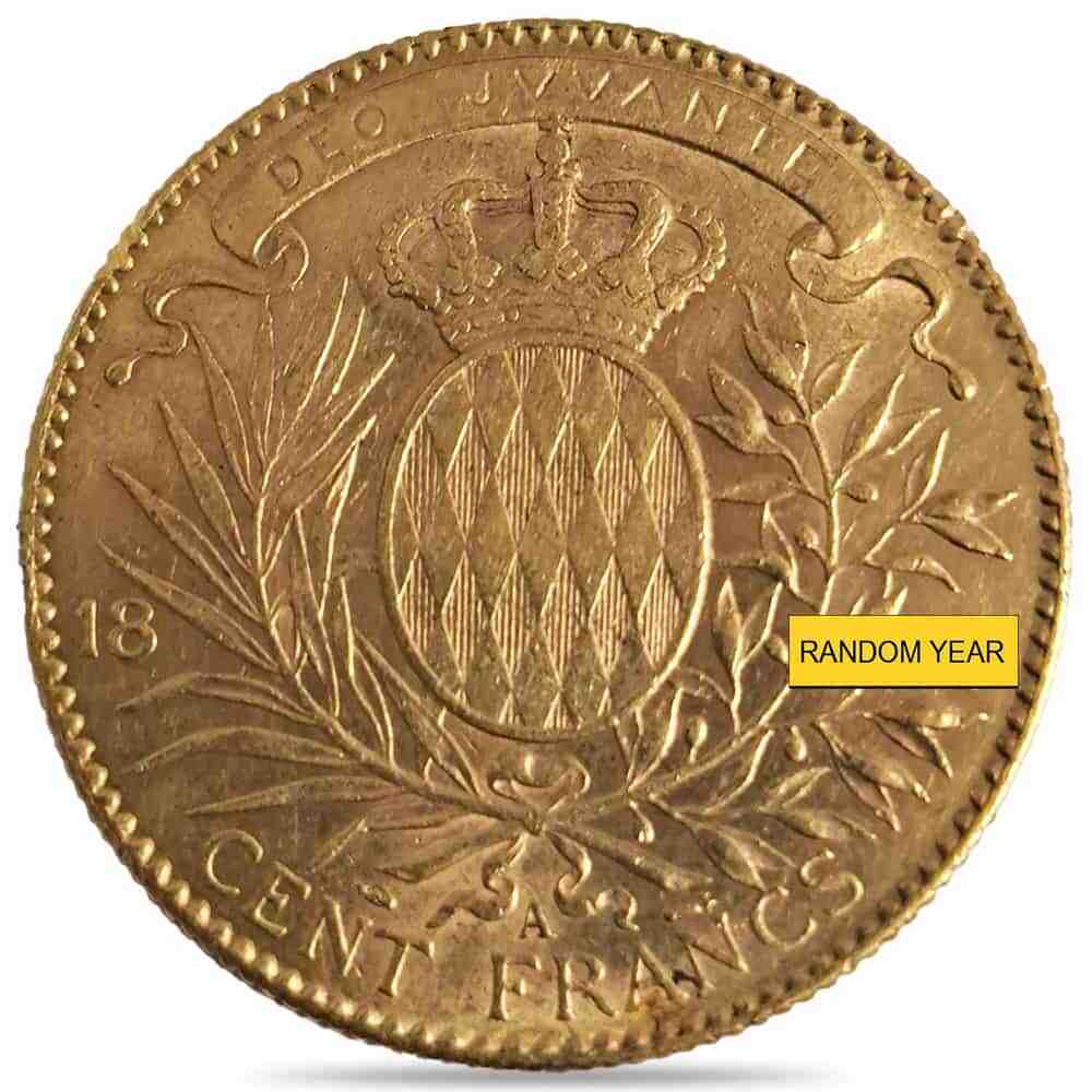 100 Francs Monaco Albert I Gold Coin Ex-Jewelry (1882-1904, Random Year) thumbnail 2