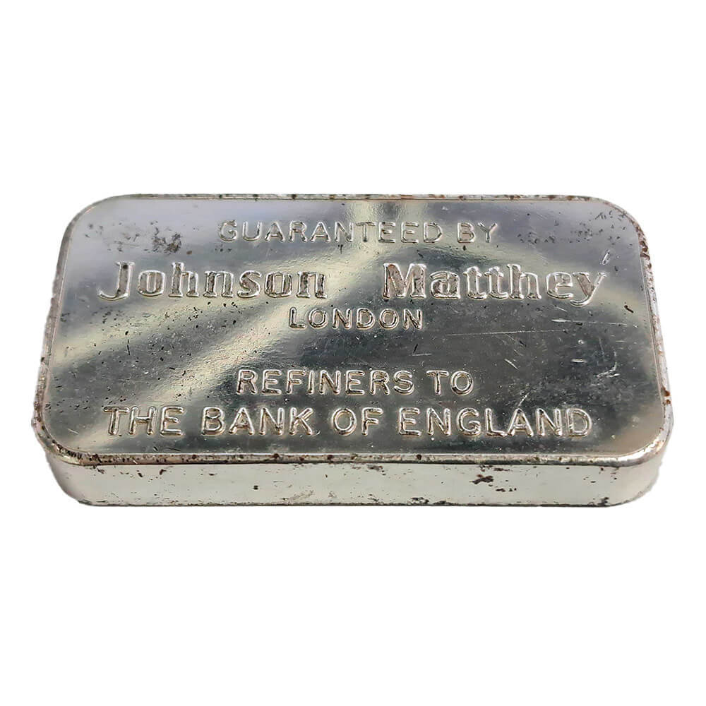 100 Gram Johnson Matthey Refiners to the Bank of England Silver Bar .999 Fine thumbnail 3