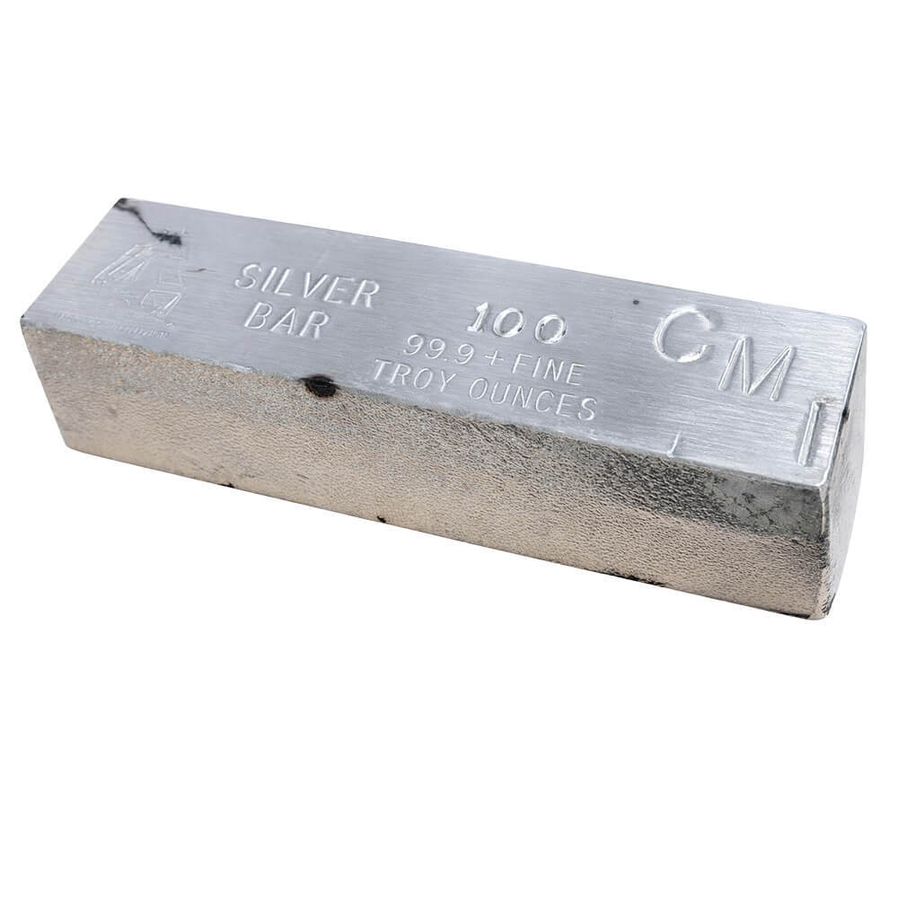 100 oz CMI USS Constitution Silver Bar .999+ Fine thumbnail 3