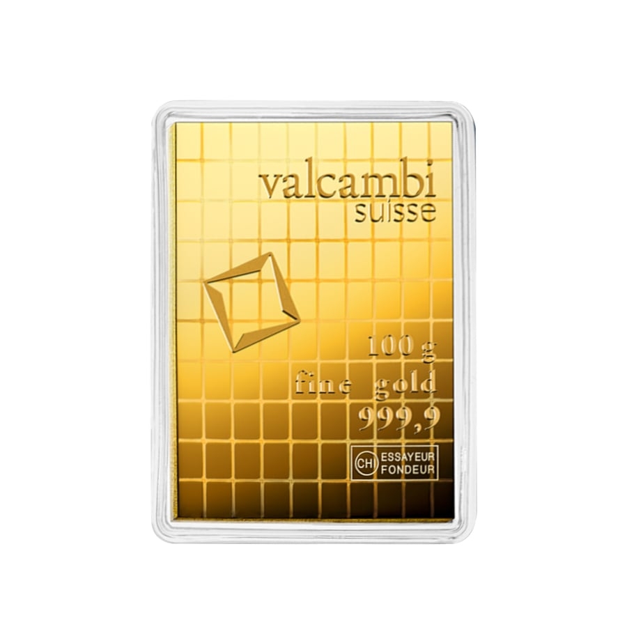 100 x 1 Gram Gold Valcambi CombiBar .9999 Fine (In Assay) thumbnail 2