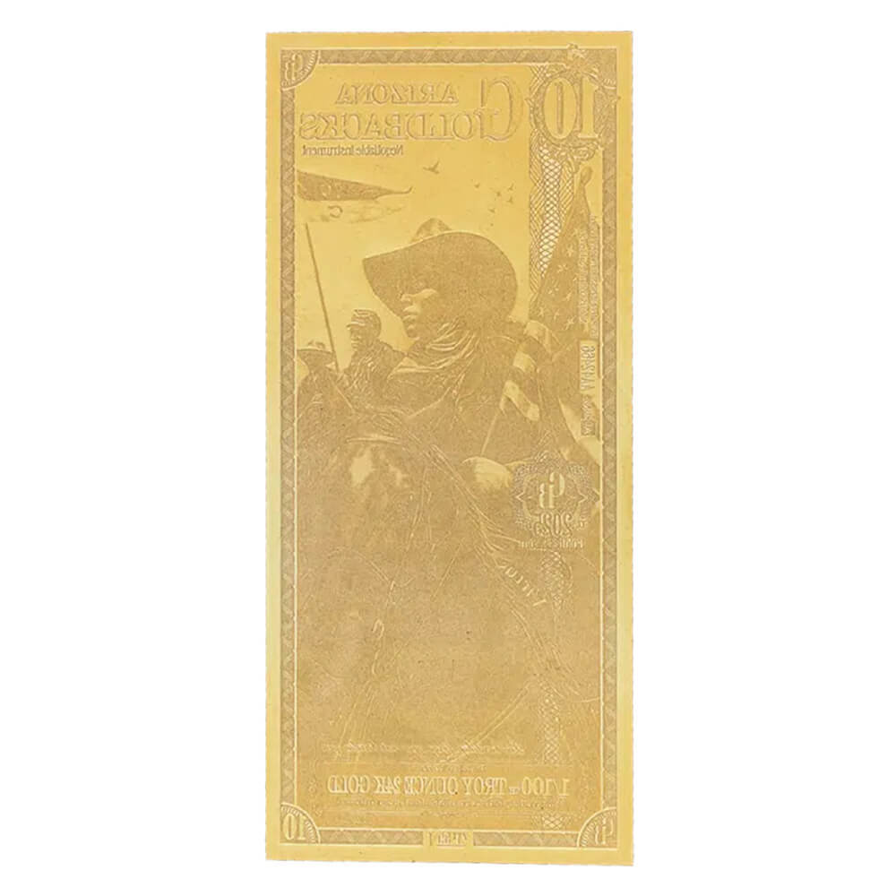 10 Arizona Goldback 1/100 oz 24K Gold Foil Aurum Note thumbnail 2