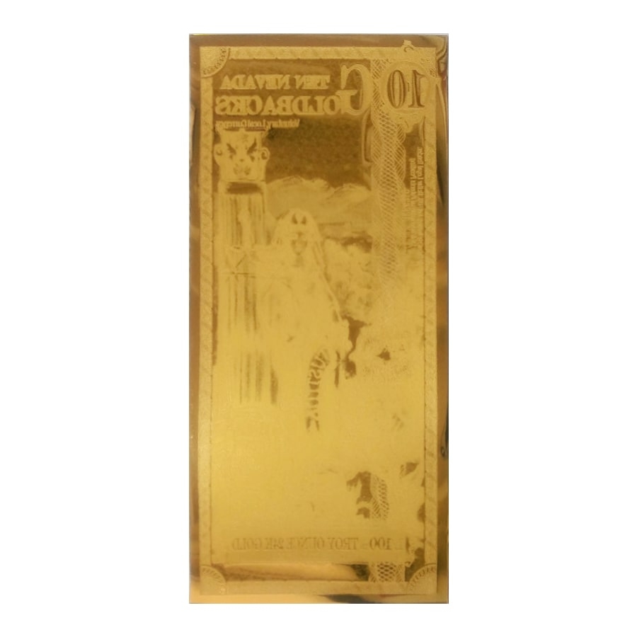 10 Nevada Goldback 1/100 oz 24K Gold Foil Aurum Note thumbnail 2
