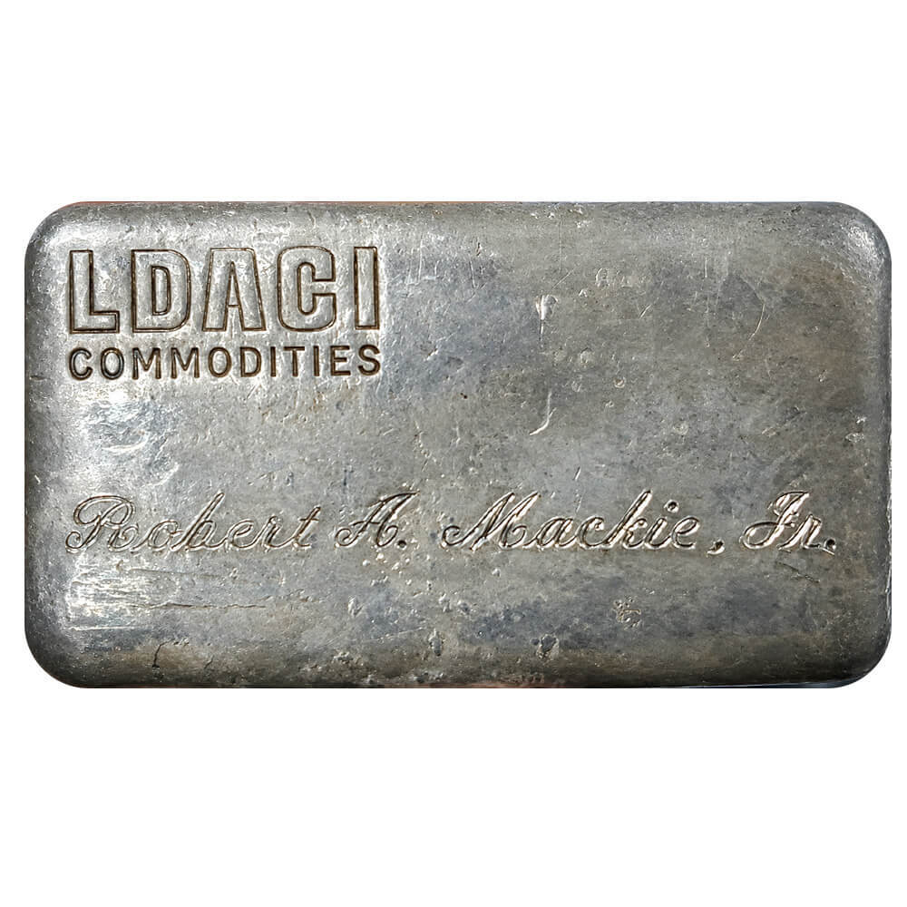 10 oz Engelhard LDACI Commodities Robert A. Mackie Jr. Silver Bar .999+ Fine