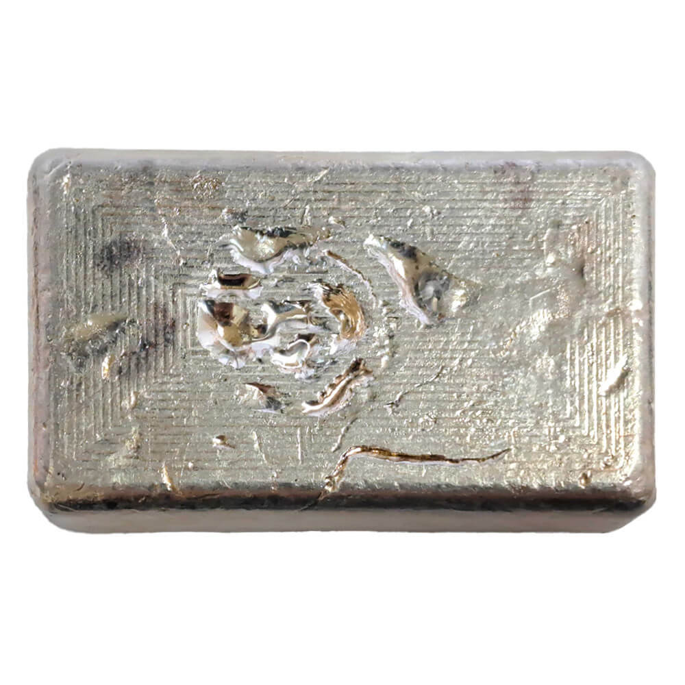 10 oz PG&G Prospectors Gold & Gems Vintage Silver Bar .999 Fine thumbnail 2