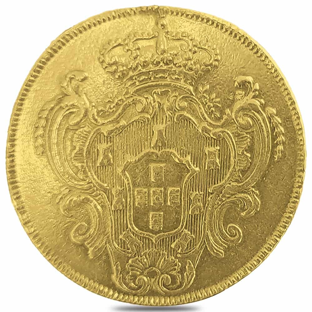 1784 Portugal Maria I and Pedro III 4 Escudos Gold Coin Ex-Jewelry thumbnail 2
