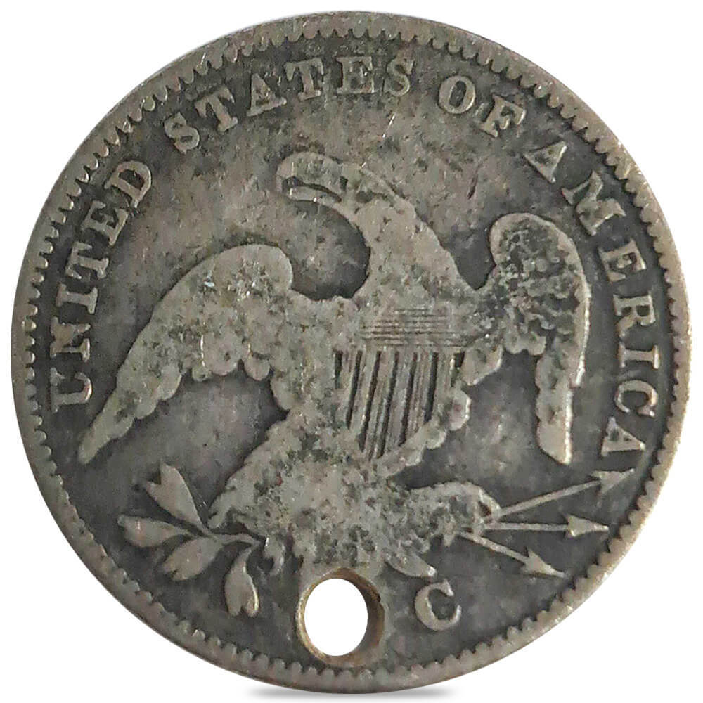 1815-1838 Capped Bust Quarter 25C Silver Coin Cull (Random Year) thumbnail 2