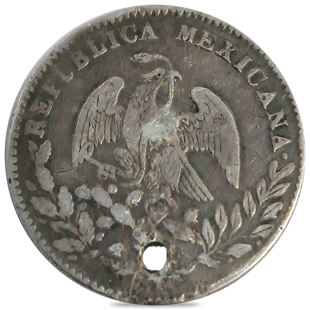 1835-1870 Mexico 4 Reales Silver Coin Cull (Random Year) thumbnail 2