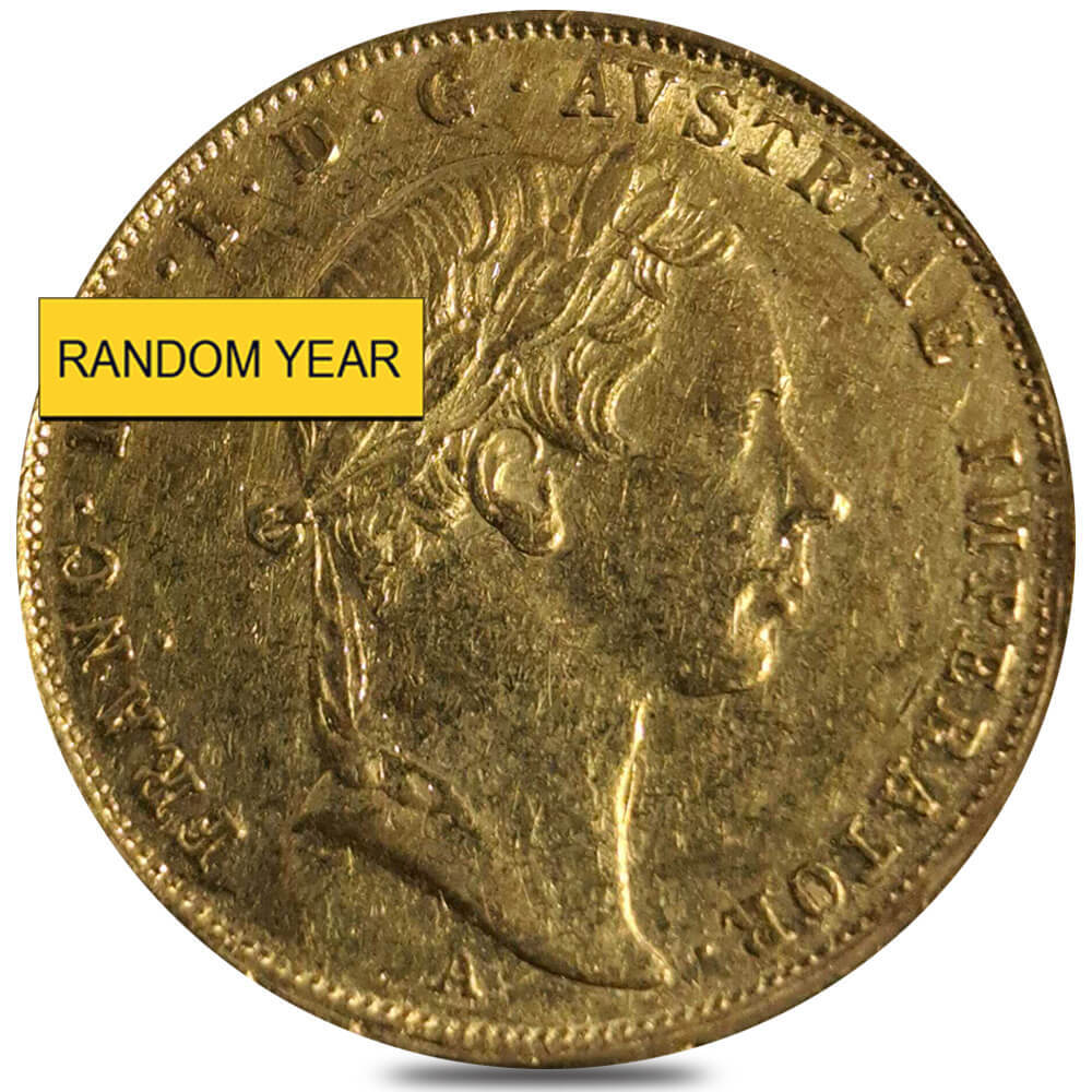 1852-1859 Austrian 1 Ducat Gold Coin Ex-Jewelry (Random Year)