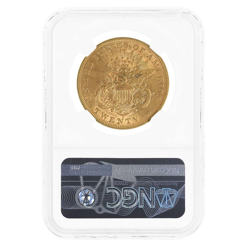 1868 S $20 Liberty Head Double Eagle Gold Coin NGC AU Details thumbnail 2