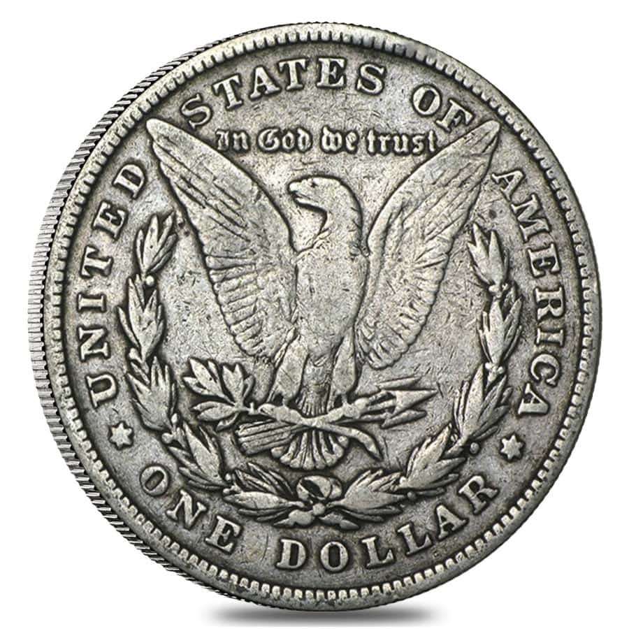 1878 Silver Morgan Dollar 8 Tailfeathers VG-VF thumbnail 2