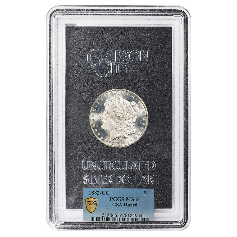 1882-CC Morgan Silver Dollar $1 GSA PCGS MS 65