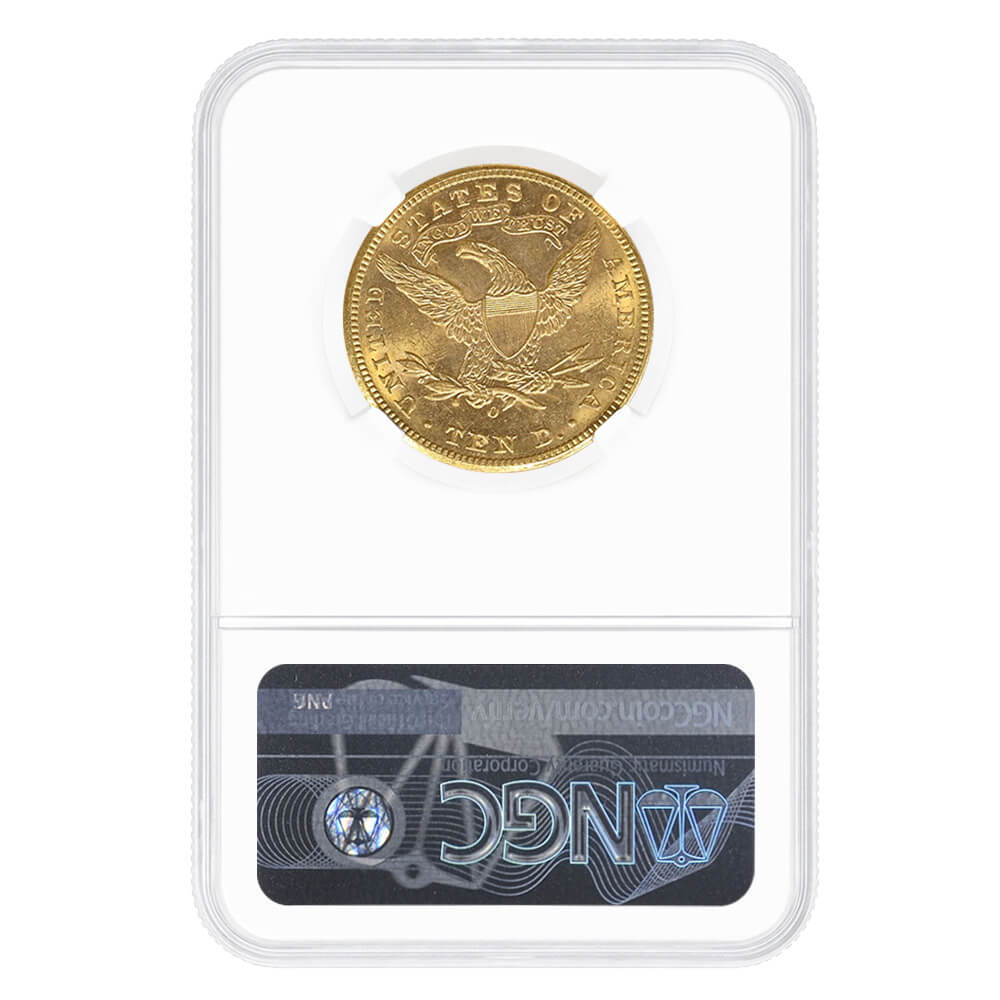 1895-O $10 Liberty Head Eagle Gold Coin NGC MS 62 thumbnail 2