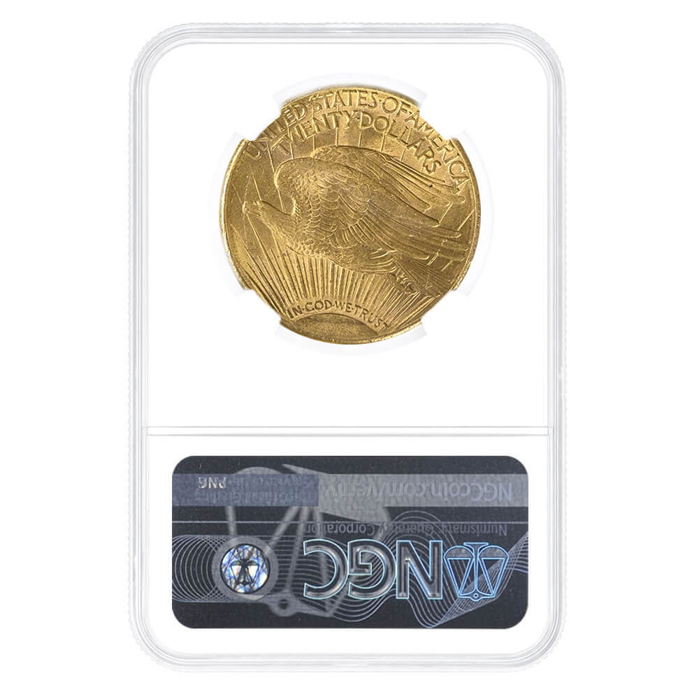 1925-S $20 Saint Gaudens Double Eagle Gold Coin NGC MS 61 thumbnail 2