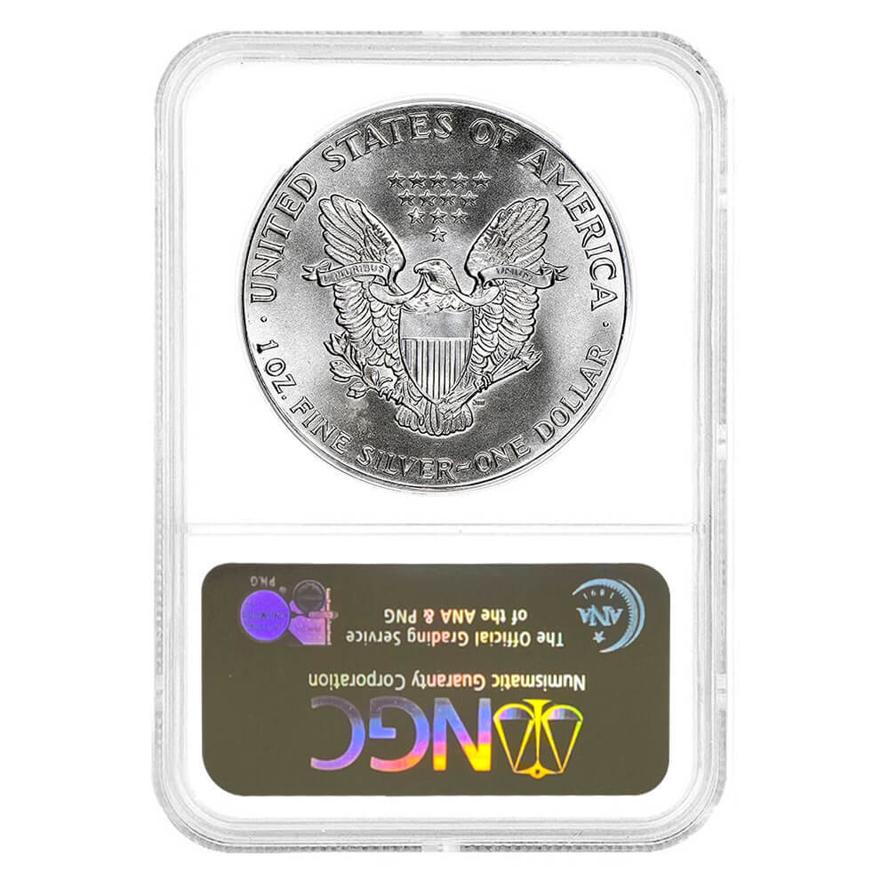 1986-2005 Silver American Eagle 20-Coin Set NGC MS 69 (w/Box) thumbnail 3