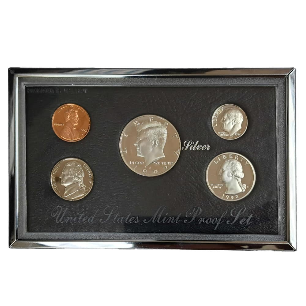 1992-S US Mint Premier Proof Silver Set (w/Box & COA) thumbnail 2