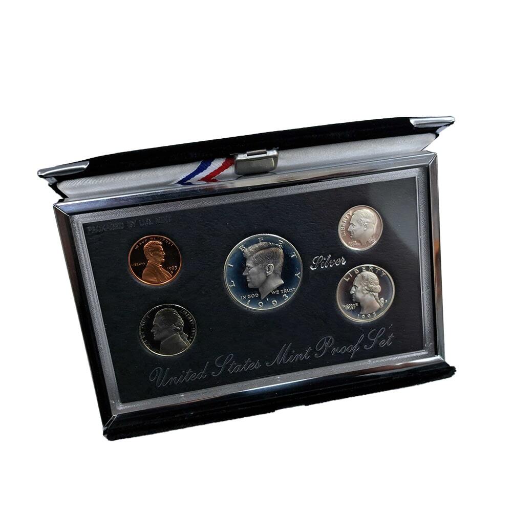 1993-S US Mint Premier Proof Silver Set (w/Box & COA) thumbnail 4