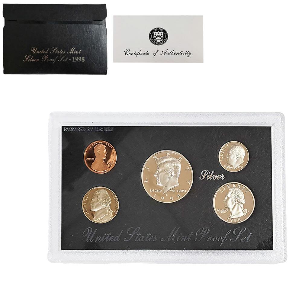 1998-S US Mint Proof Silver Set (w/Box & COA)