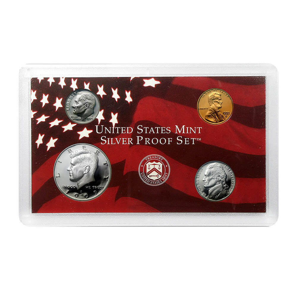 1999-S US Mint Proof Silver Set (w/Box & COA) thumbnail 2