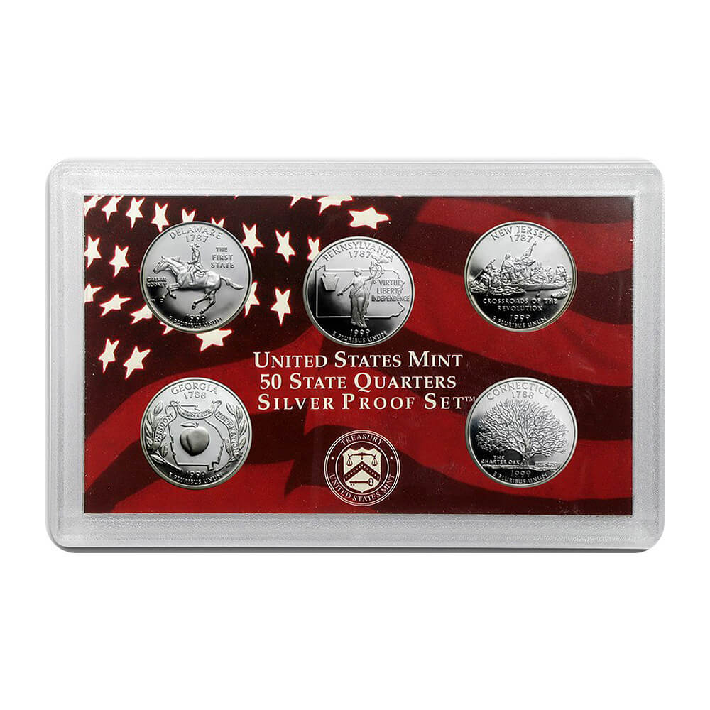 1999-S US Mint Proof Silver Set (w/Box & COA) thumbnail 3