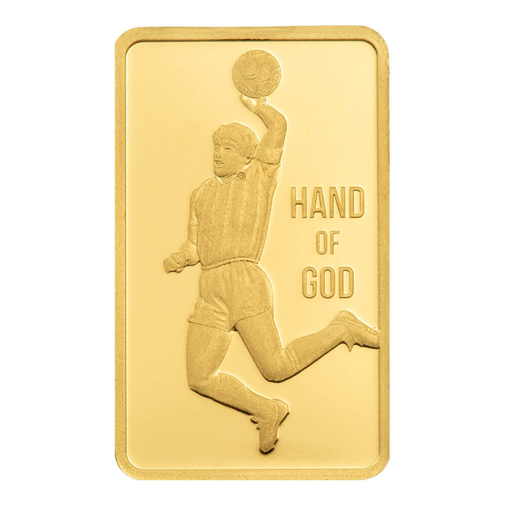 1 Gram PAMP Suisse Maradona Gold Bar .9999 Fine (in Assay) thumbnail 4
