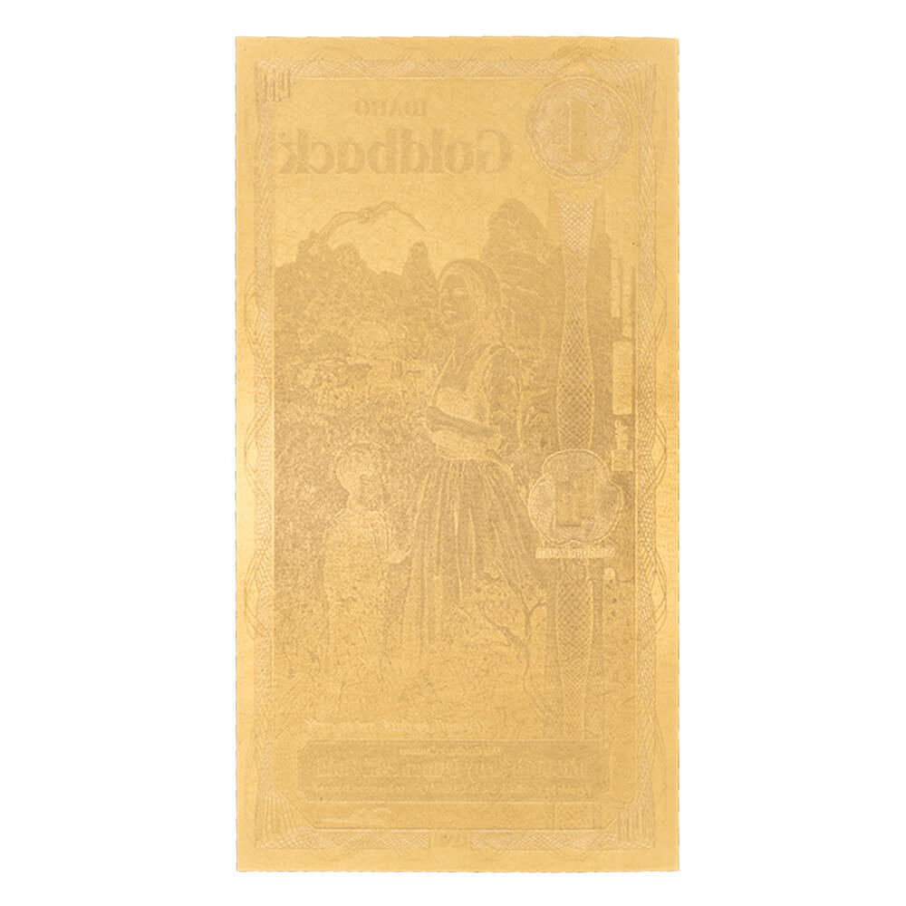 1 Idaho Goldback 1/1000 oz 24K Gold Foil Aurum Note thumbnail 2