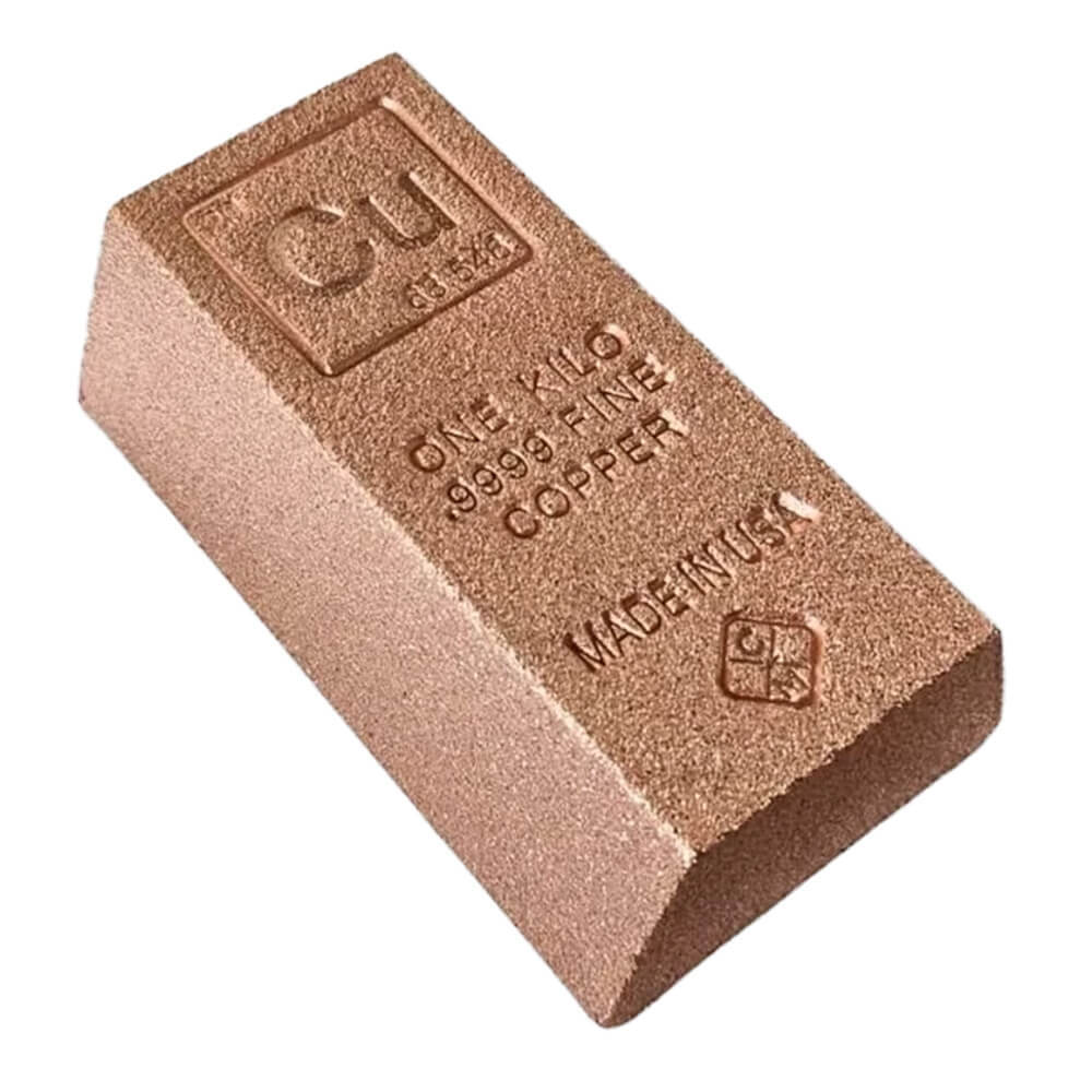 1 Kilo Copper Element Bar .9999 Fine (Square Edges) thumbnail 3