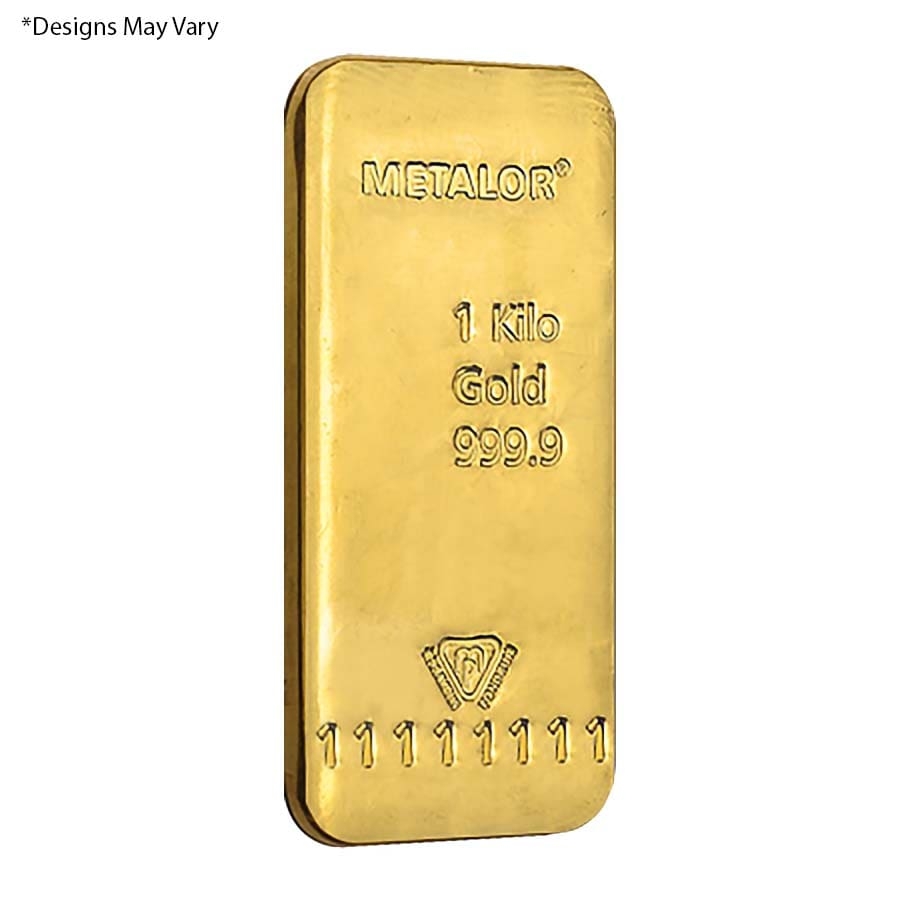 1 Kilo Metalor Gold Bar .9999 Fine thumbnail 3