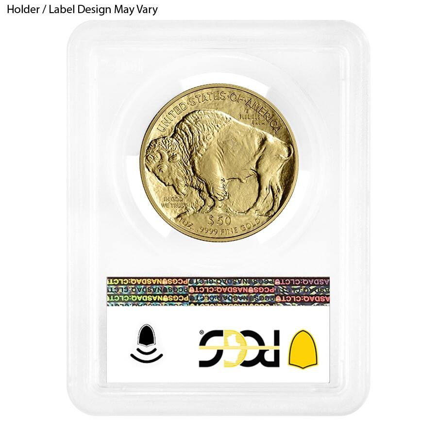 1 oz $50 Gold American Buffalo PCGS MS 70 (Random Year) thumbnail 2