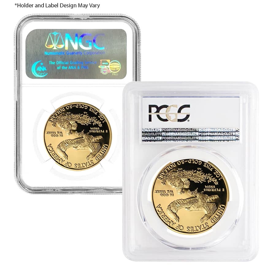 1 oz $50 Proof Gold American Eagle NGC/PCGS PF 69 (Random Year) thumbnail 2