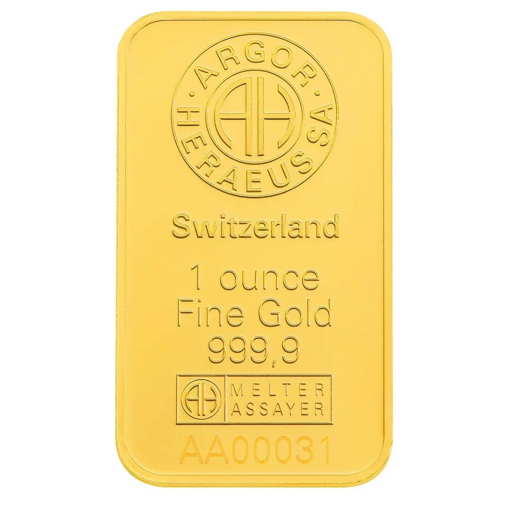 1 oz Argor Heraeus Origin Traced Gold Bar .9999 Fine (in Assay) thumbnail 4