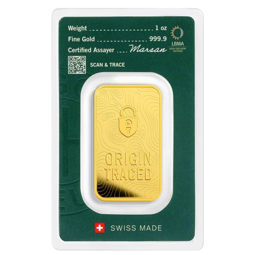 1 oz Argor Heraeus Origin Traced Gold Bar .9999 Fine (in Assay) thumbnail 3