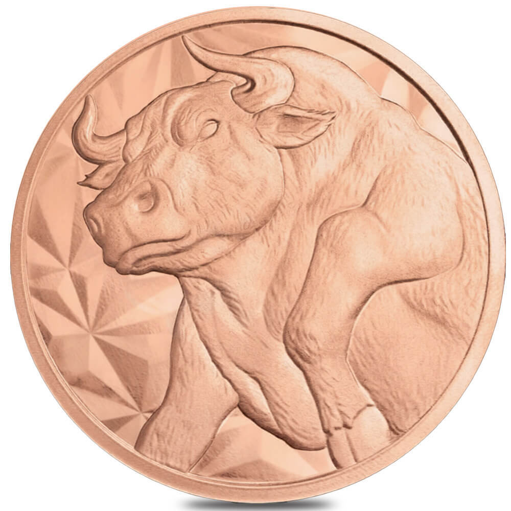 Tube of 20 - 1 oz Bull & Bear Copper Round .999 Fine thumbnail 2