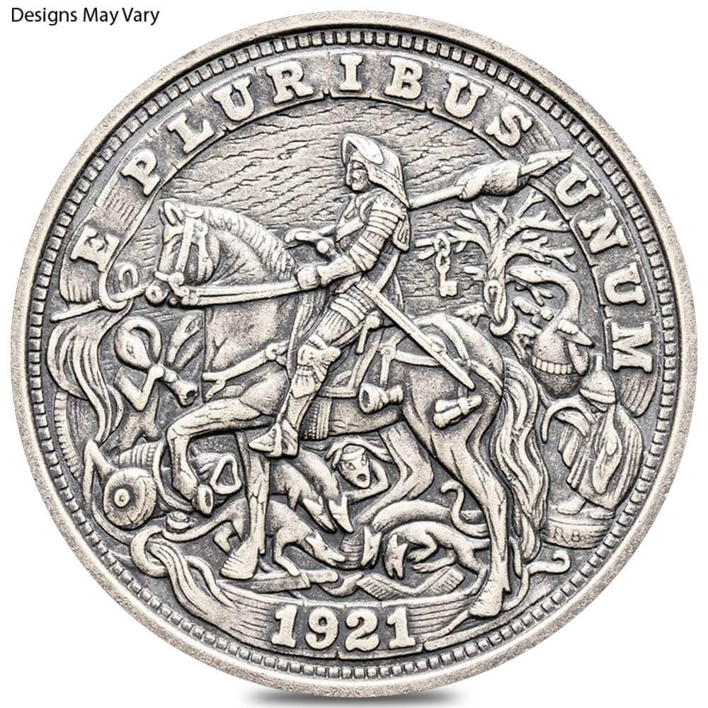 1 oz Hobo Nickel Antiqued Silver Round .999 Fine (Random Design) thumbnail 3