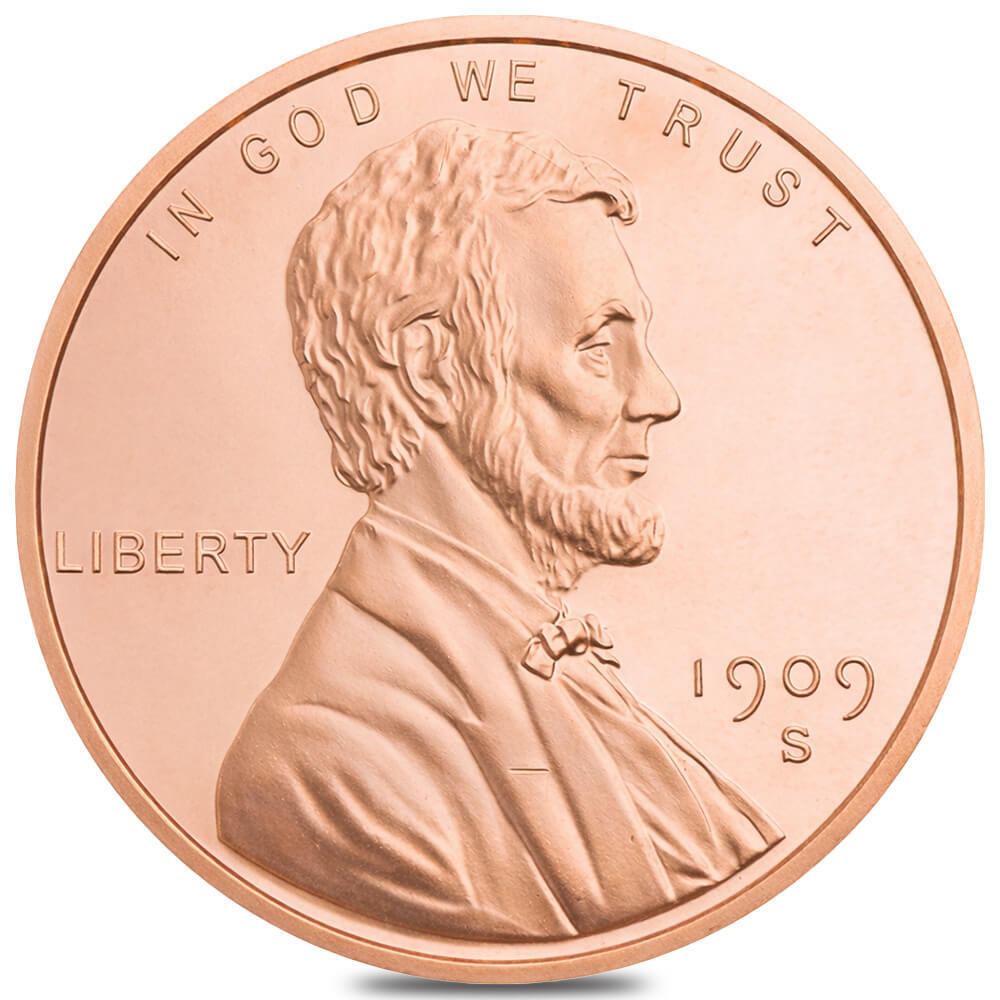Tube of 20 - 1 oz Lincoln Wheat Penny Copper Round .999 Fine thumbnail 2