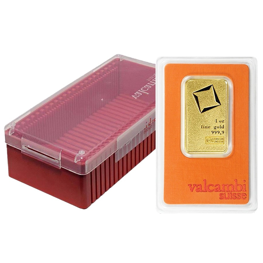 1 oz Matte Gold Bar Valcambi Suisse .9999 Fine (In Assay) thumbnail 4