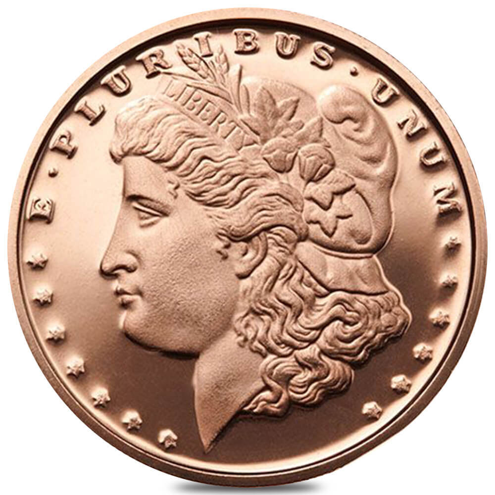 Tube of 20 - 1 oz Morgan Dollar Copper Round .999 Fine thumbnail 2