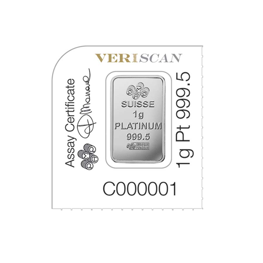 25x1 Gram Platinum Bar PAMP Suisse Fortuna Multigram+25 (in Assay) thumbnail 4