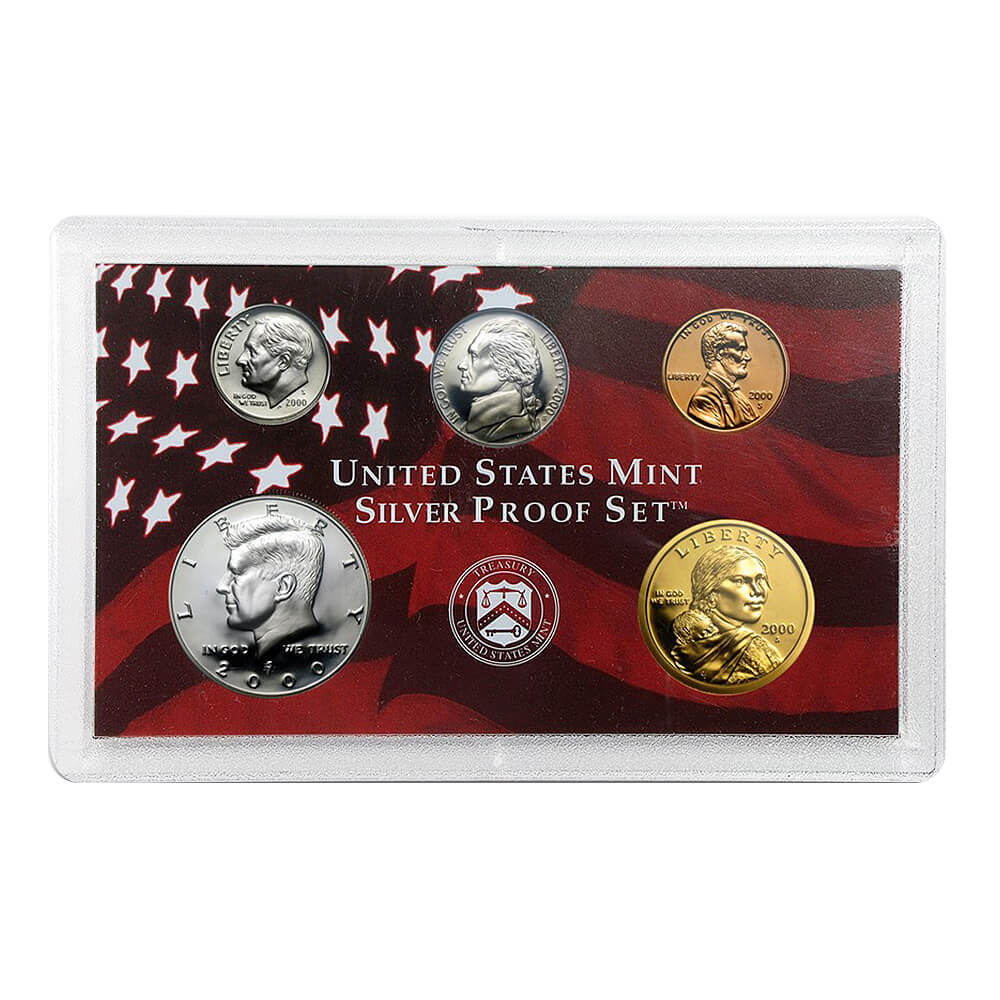 2000-S US Mint Proof Silver Set (w/Box & COA) thumbnail 2