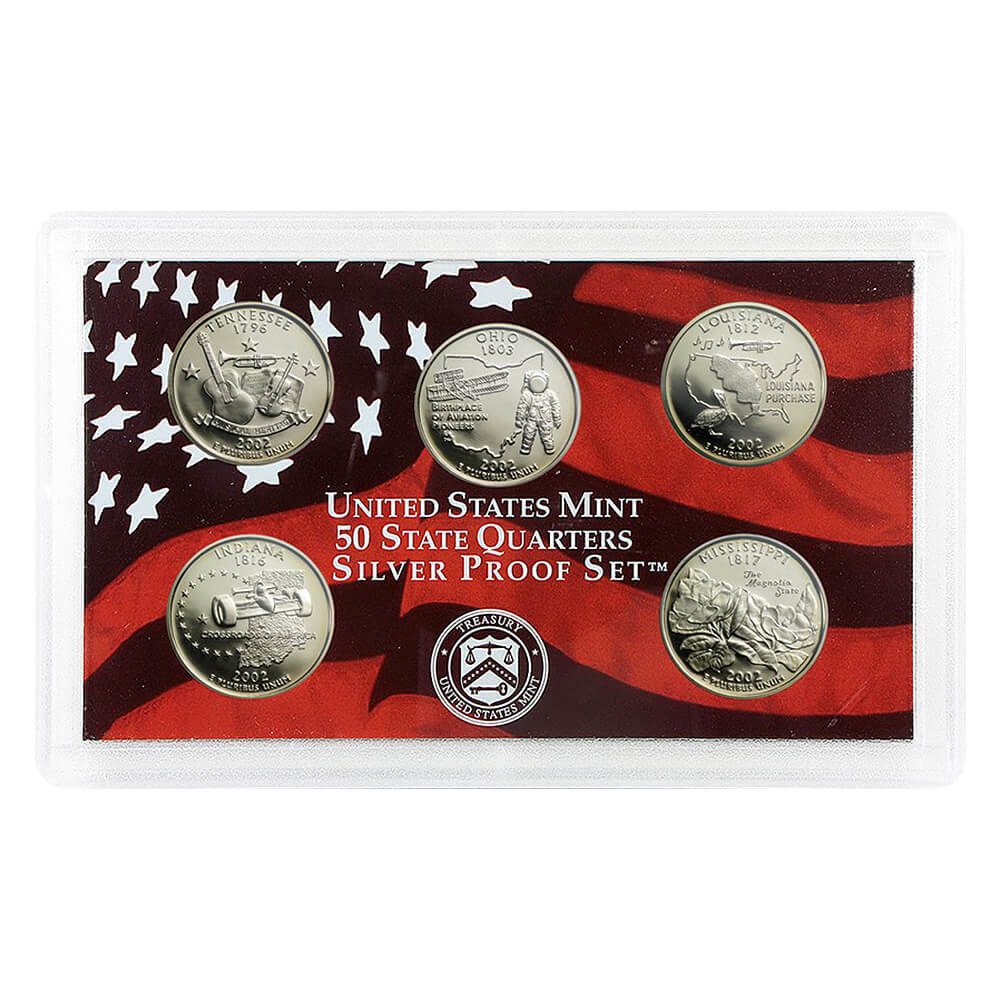 2002-S US Mint Proof Silver Set (w/Box & COA) thumbnail 2