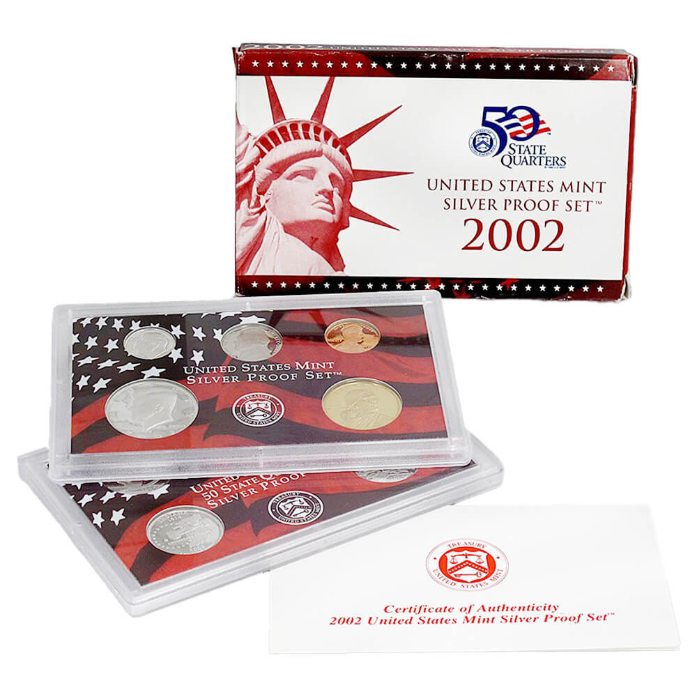 2002-S US Mint Proof Silver Set (w/Box & COA) thumbnail 4