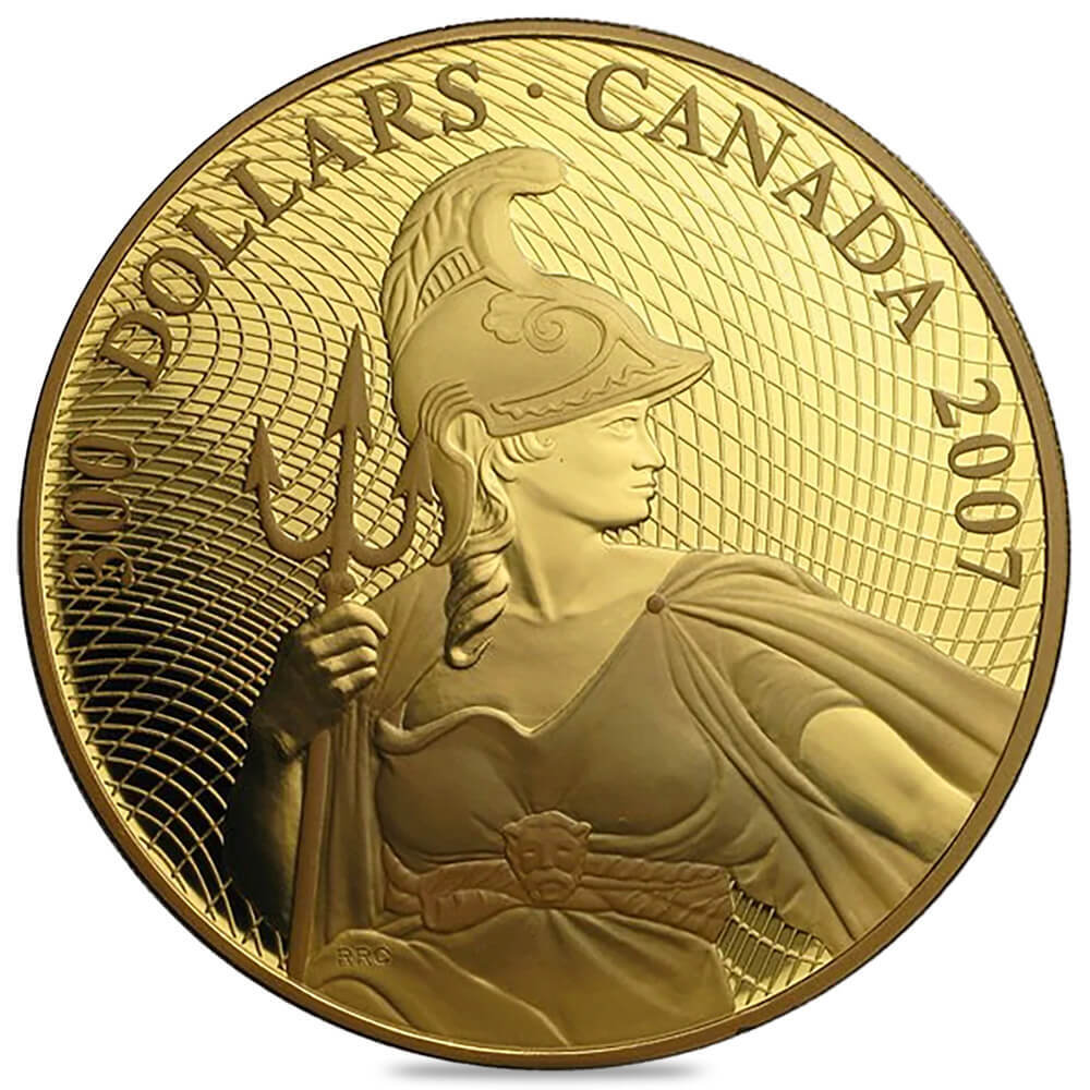 2007 Canada 1923 Shinplaster $300 Proof Gold Coin thumbnail 2