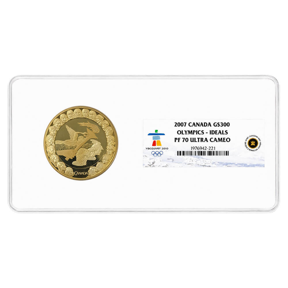 2007 Canada Olympics Ideals Proof Gold Coin NGC PF 70 UCAM