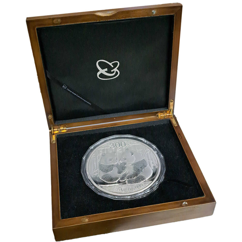 2009 1 Kilo Chinese Proof Silver Panda 300 Yuan .999 Fine (w/Box) thumbnail 4