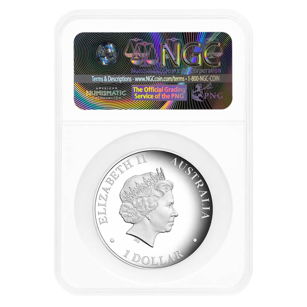 2010 1 oz Proof Silver Australian Kangaroo High Relief Perth Mint NGC PF 70 UCAM thumbnail 2