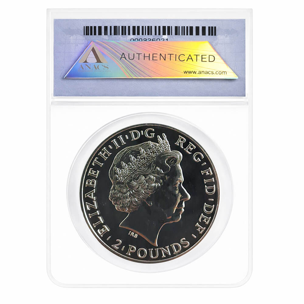 2011 Great Britain 1 oz Silver Britannia Coin .958 Fine ANACS MS 70 thumbnail 2
