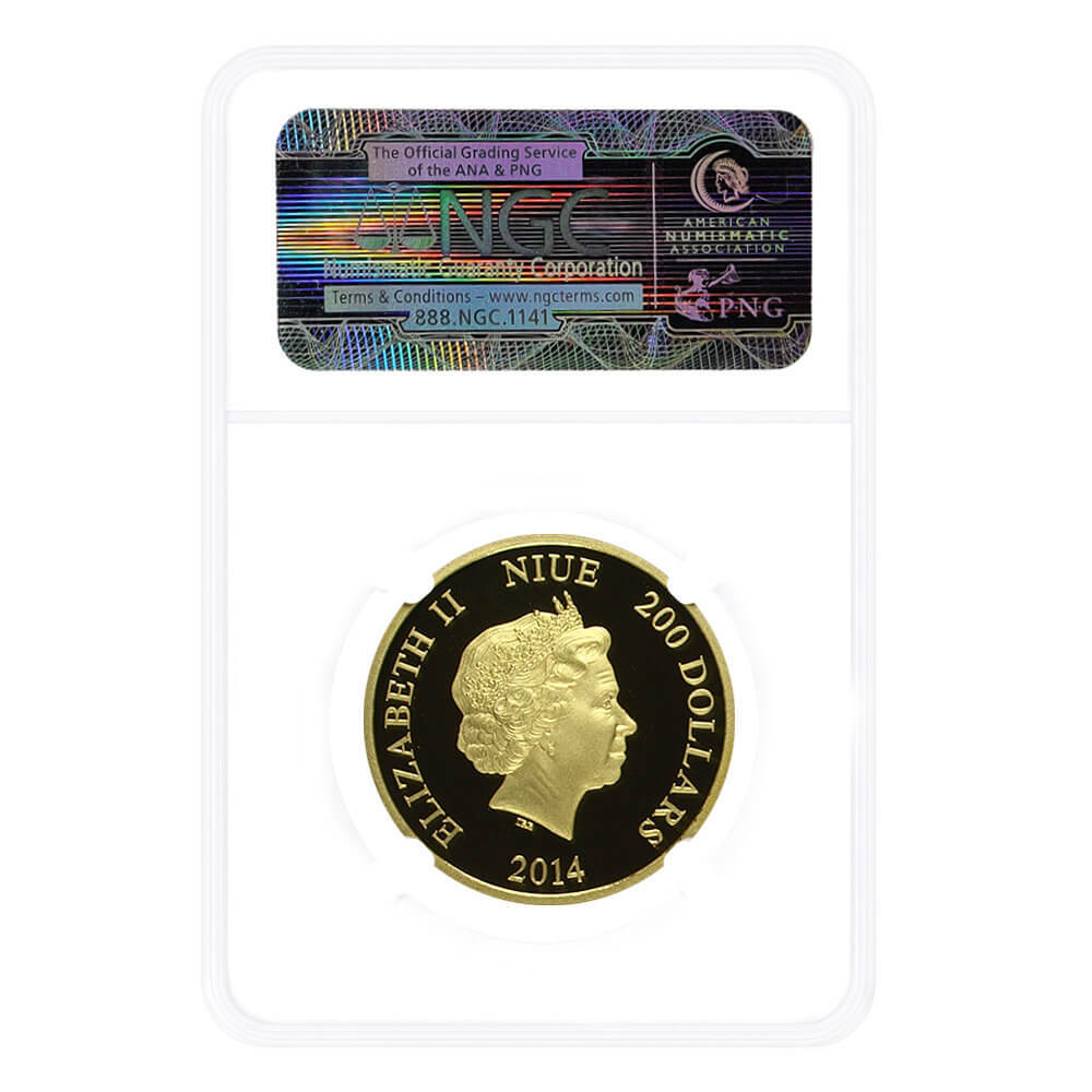 2014 Niue 1 oz Gold Disney Goofy Coin NGC PF 70 UCAM thumbnail 2