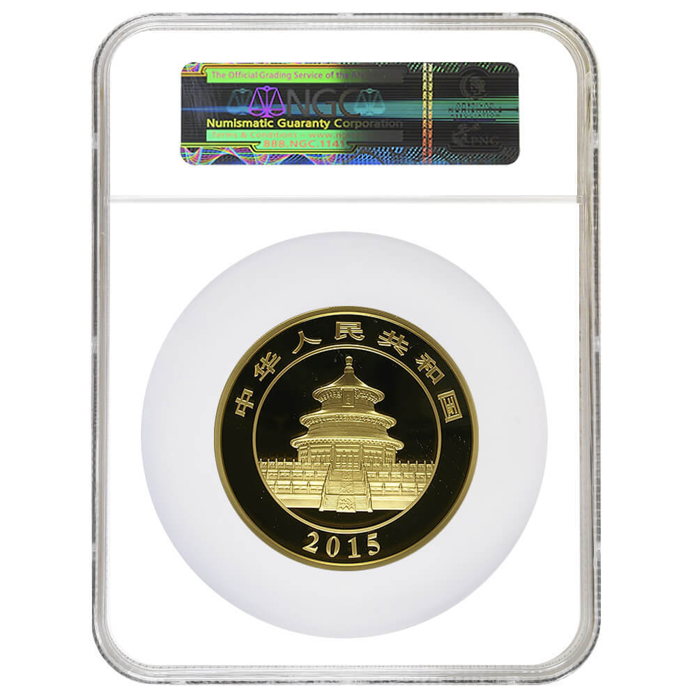 2015 5 oz Chinese Proof Gold Panda 2000 Yuan NGC PF 69 UCAM (w/Box & COA) thumbnail 3