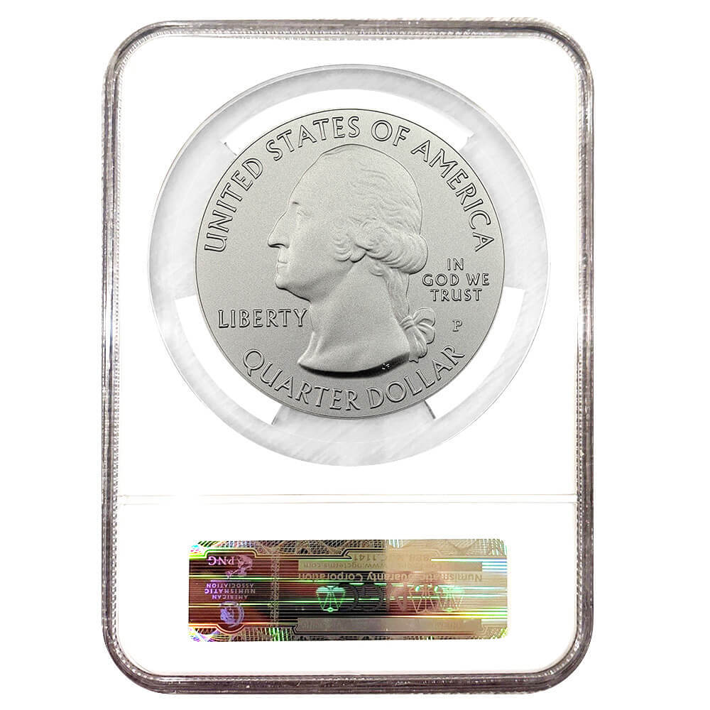 2016-P 5 oz Silver America the Beautiful ATB Illinois Shawnee Forest NGC SP 70 FDOI (Mercanti) thumbnail 2