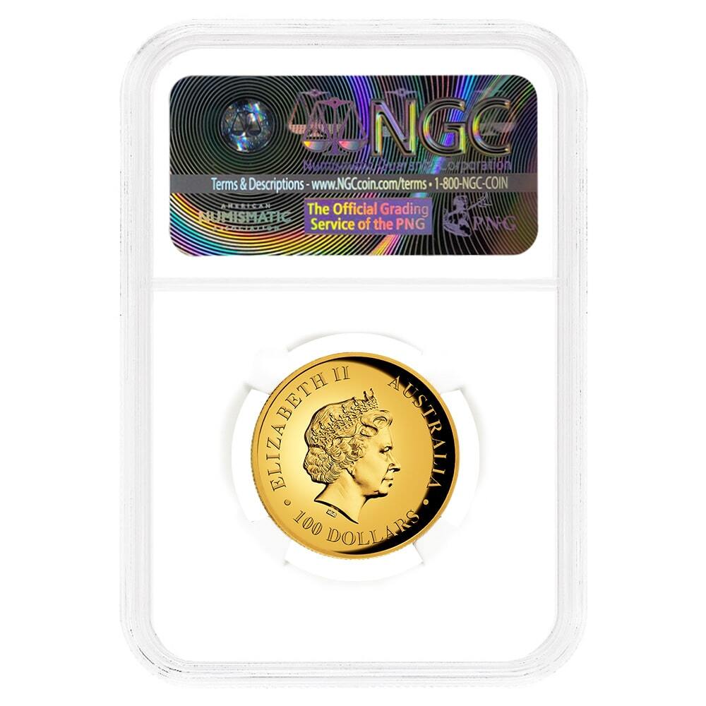 2016 1 oz Proof Gold Australian Wedge-Tailed Eagle Perth Mint NGC PF 70 UCAM (John M. Mercanti) thumbnail 2